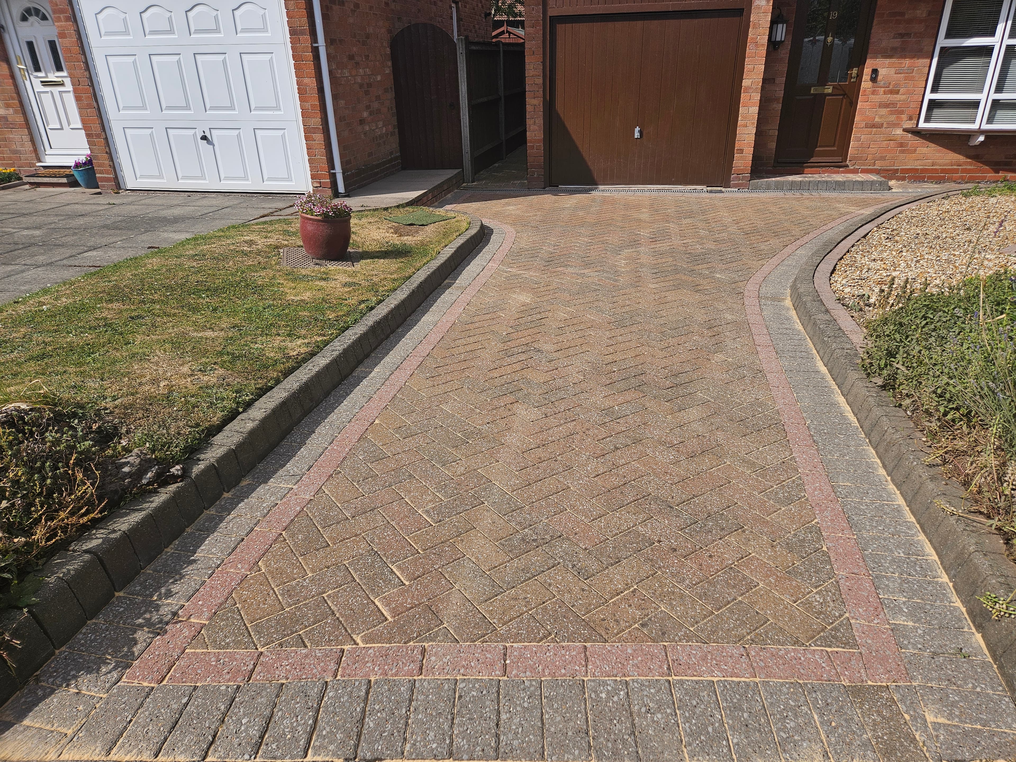 Driveway after cleaning in Hereford